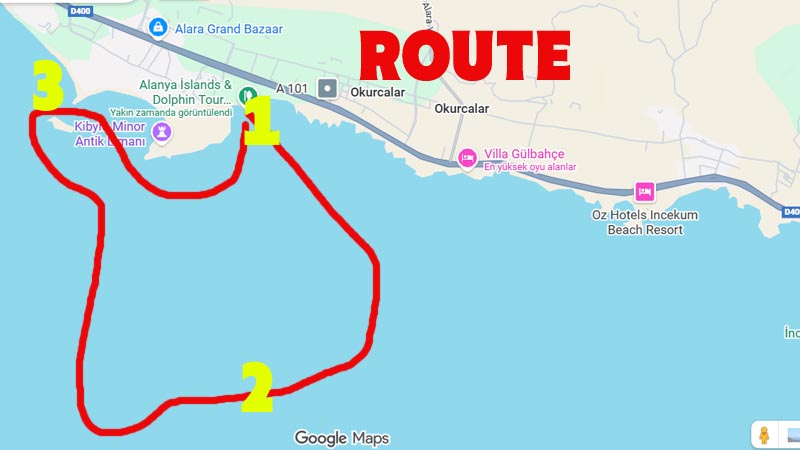 alanya deep sea fishing route