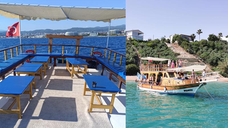 fish boat hire in alanya